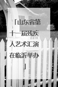 山东省第十一届残疾人艺术汇演在临沂举办