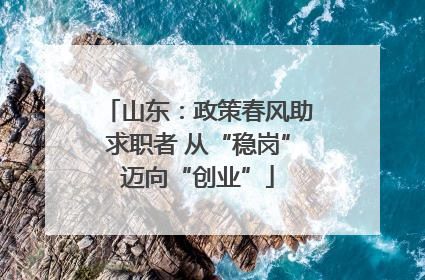 山东：政策春风助求职者 从“稳岗”迈向“创业”