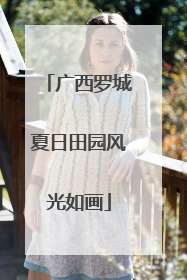 广西罗城夏日田园风光如画