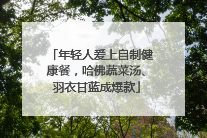年轻人爱上自制健康餐，哈佛蔬菜汤、羽衣甘蓝成爆款
