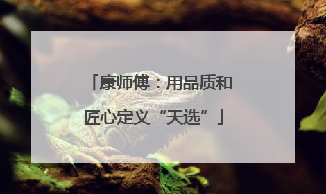 康师傅：用品质和匠心定义“天选”