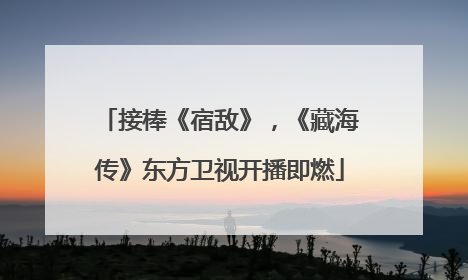 接棒《宿敌》，《藏海传》东方卫视开播即燃