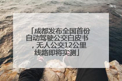 成都发布全国首份自动驾驶公交白皮书，无人公交12公里线路即将实测