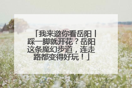 我来邀你看岳阳丨踩一脚就开花？岳阳这条魔幻步道，连走路都变得好玩！