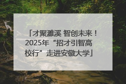 才聚濉溪 智创未来！2025年“招才引智高校行”走进安徽大学