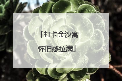 打卡金沙窝 怀旧感拉满