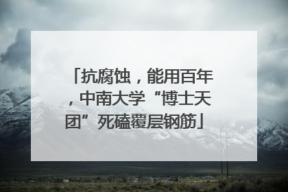 抗腐蚀，能用百年，中南大学“博士天团”死磕覆层钢筋