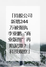 持股公司新增244万被强执 李亚鹏“商业版图”再陷泥潭？｜科技观察