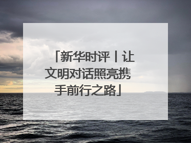 新华时评丨让文明对话照亮携手前行之路
