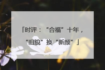 时评：“合福”十年，“旧貌”换“新颜”