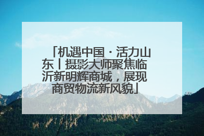 机遇中国・活力山东丨摄影大师聚焦临沂新明辉商城，展现商贸物流新风貌