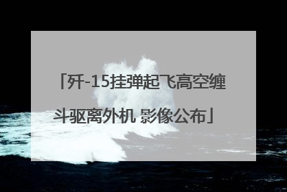 歼-15挂弹起飞高空缠斗驱离外机 影像公布