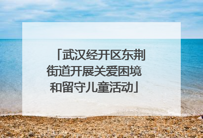 武汉经开区东荆街道开展关爱困境和留守儿童活动