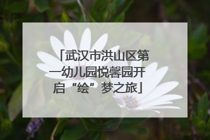 武汉市洪山区第一幼儿园悦馨园开启“绘”梦之旅