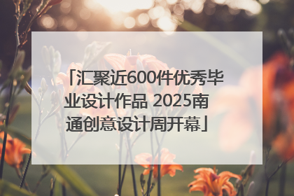 汇聚近600件优秀毕业设计作品 2025南通创意设计周开幕