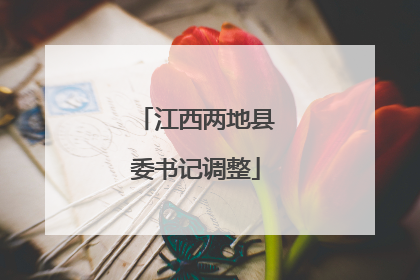 江西两地县委书记调整