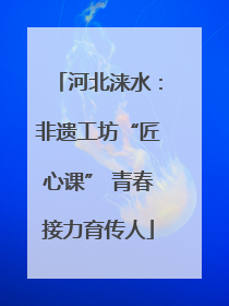 河北涞水：非遗工坊“匠心课” 青春接力育传人