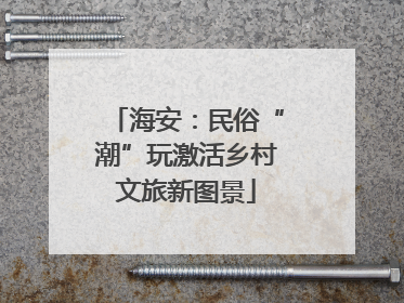 海安：民俗“潮”玩激活乡村文旅新图景