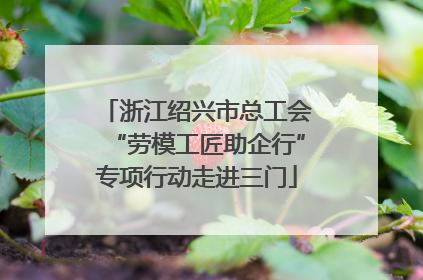 浙江绍兴市总工会“劳模工匠助企行”专项行动走进三门