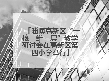 淄博高新区“一核三维三层”教学研讨会在高新区第四小学举行