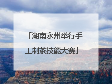 湖南永州举行手工制茶技能大赛