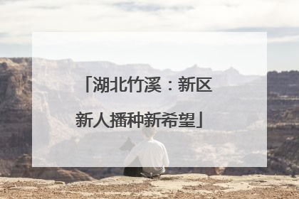 湖北竹溪：新区新人播种新希望