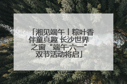湘见端午丨粽叶香伴童真趣 长沙世界之窗“端午·六一”双节活动将启