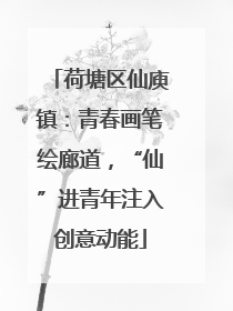 荷塘区仙庾镇：青春画笔绘廊道，“仙”进青年注入创意动能
