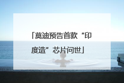 莫迪预告首款“印度造”芯片问世