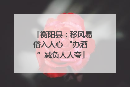 衡阳县：移风易俗入人心 “办酒”减负人人夸
