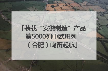 装载“安徽制造”产品 第5000列中欧班列（合肥）鸣笛起航