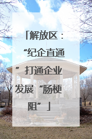 解放区：“纪企直通”打通企业发展“肠梗阻”