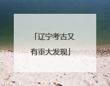 辽宁考古又有重大发现