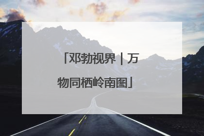 邓勃视界｜万物同栖岭南图