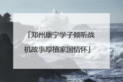 郑州康宁学子倾听战机故事厚植家国情怀