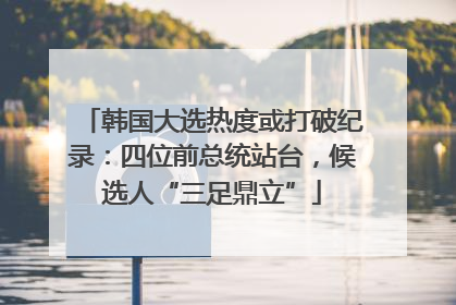 韩国大选热度或打破纪录：四位前总统站台，候选人“三足鼎立”