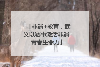 非遗+教育，武义以赛事激活非遗青春生命力