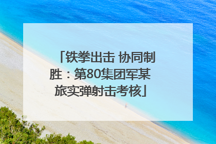 铁拳出击 协同制胜：第80集团军某旅实弹射击考核