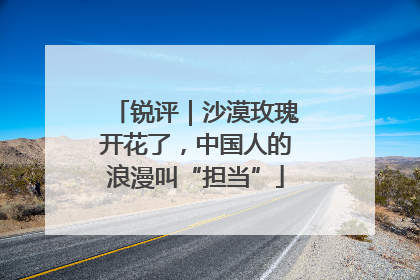 锐评｜沙漠玫瑰开花了，中国人的浪漫叫“担当”