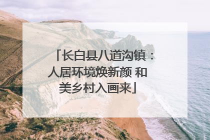 长白县八道沟镇：人居环境焕新颜 和美乡村入画来