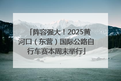阵容强大！2025黄河口（东营）国际公路自行车赛本周末举行