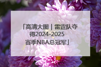 高清大图｜雷霆队夺得2024-2025赛季NBA总冠军