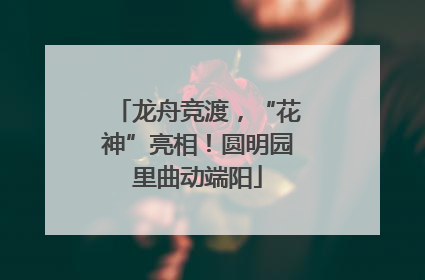 龙舟竞渡，“花神”亮相！圆明园里曲动端阳