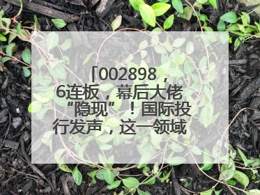 002898，6连板，幕后大佬“隐现”！国际投行发声，这一领域或迎十年黄金期