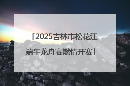 2025吉林市松花江端午龙舟赛燃情开赛
