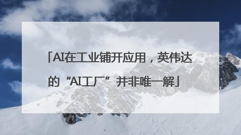 AI在工业铺开应用，英伟达的“AI工厂”并非唯一解